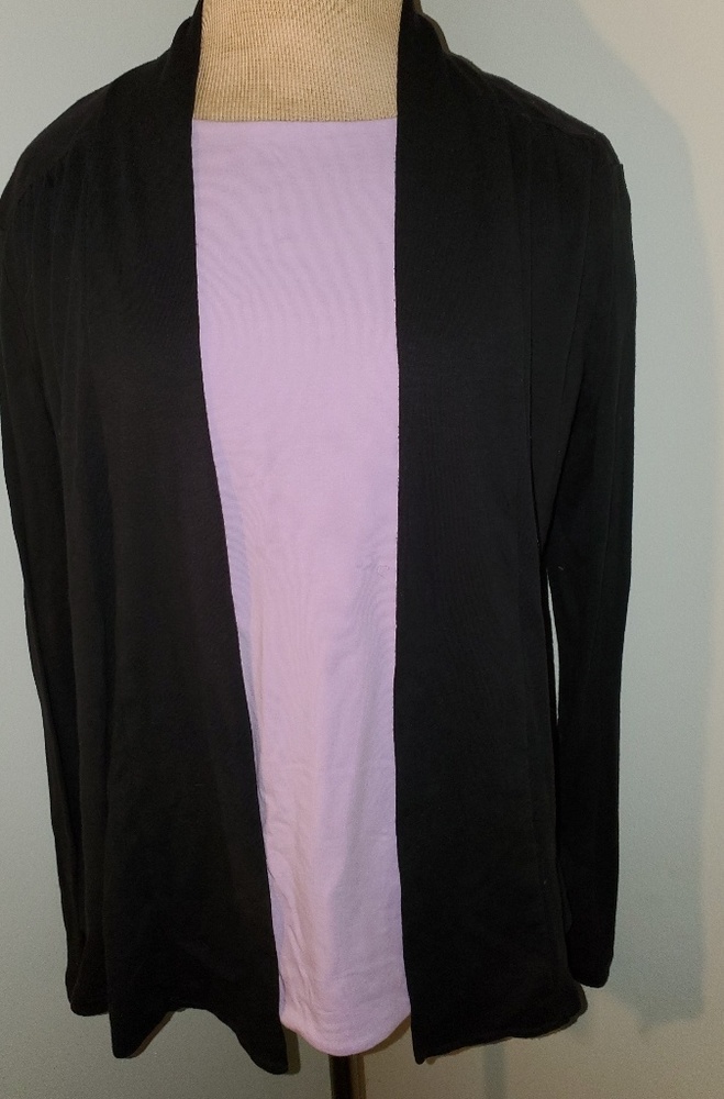 Black Jersey Cardigan, Size Large! OLD NAVY